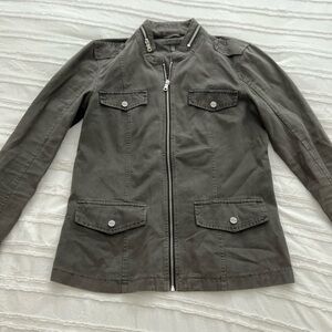 Maurice’s Stylish Gray Zip-Up Cargo Jacket